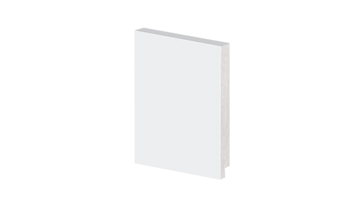 Rodapé 12cm Branco Liso