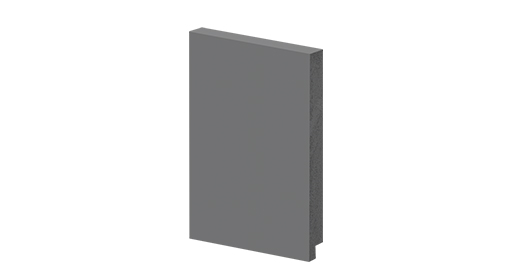 Rodapé 15cm Cinza Liso
