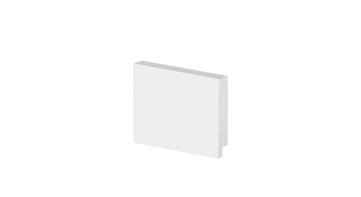 Rodapé 5cm Branco Liso