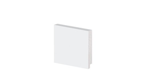 Rodapé 7cm Branco Liso